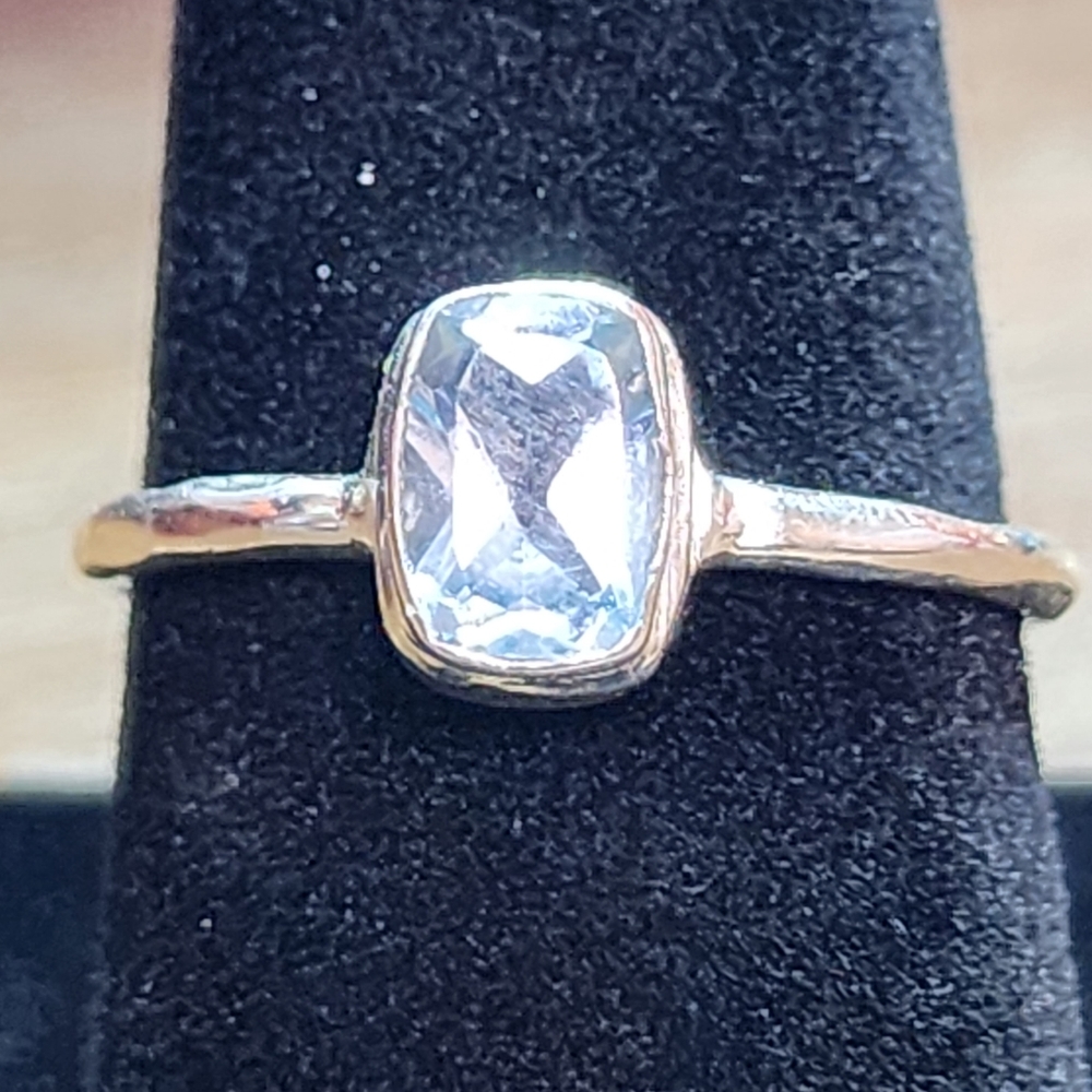 Blue Topaz and Sterling Silver Ring NWOT